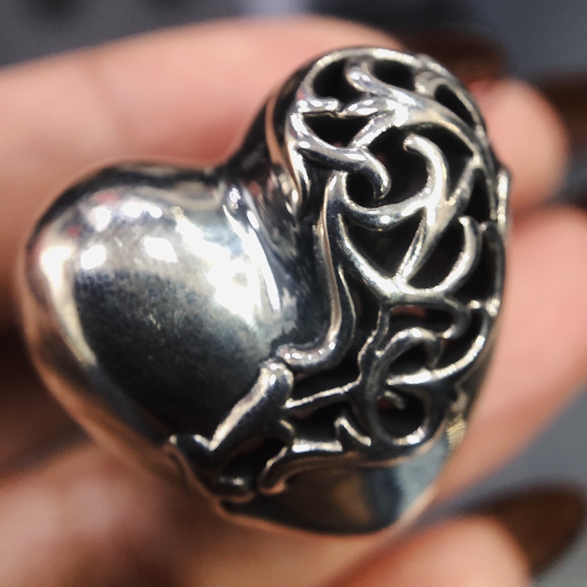 Chrome Hearts 克罗心心形蔓藤戒指