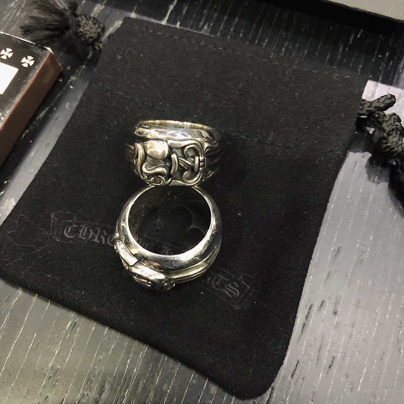 Chrome Hearts 品质 克罗心Chrome hearts 桃心宝剑戒指