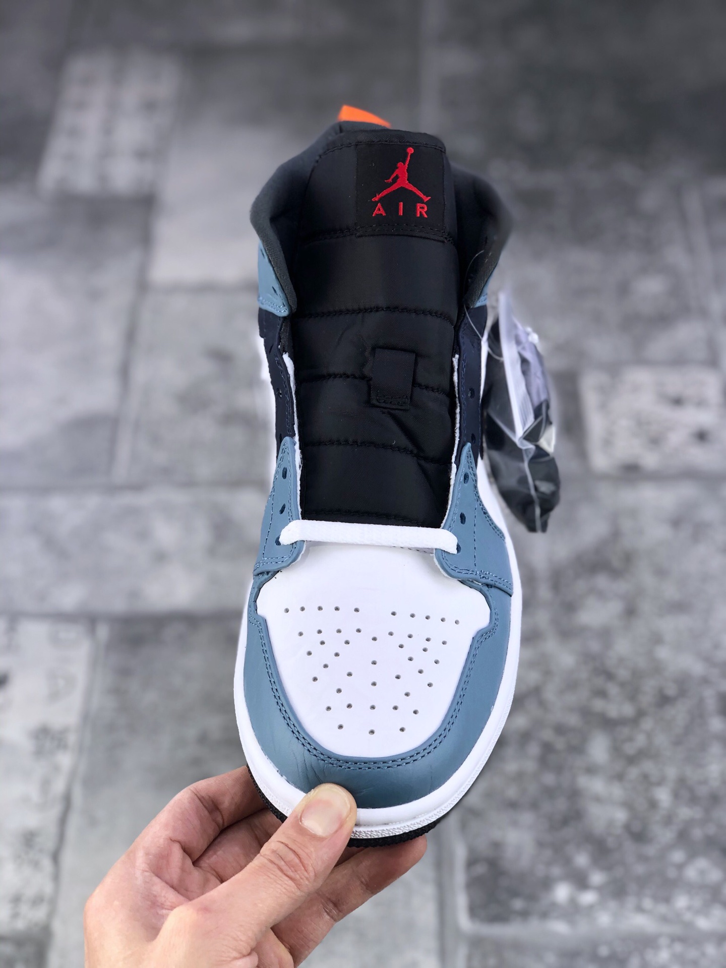 130 真标半码 Facetasm x Air Jordan 1Mid“Fearless”雾霾蓝 CK5665-062
