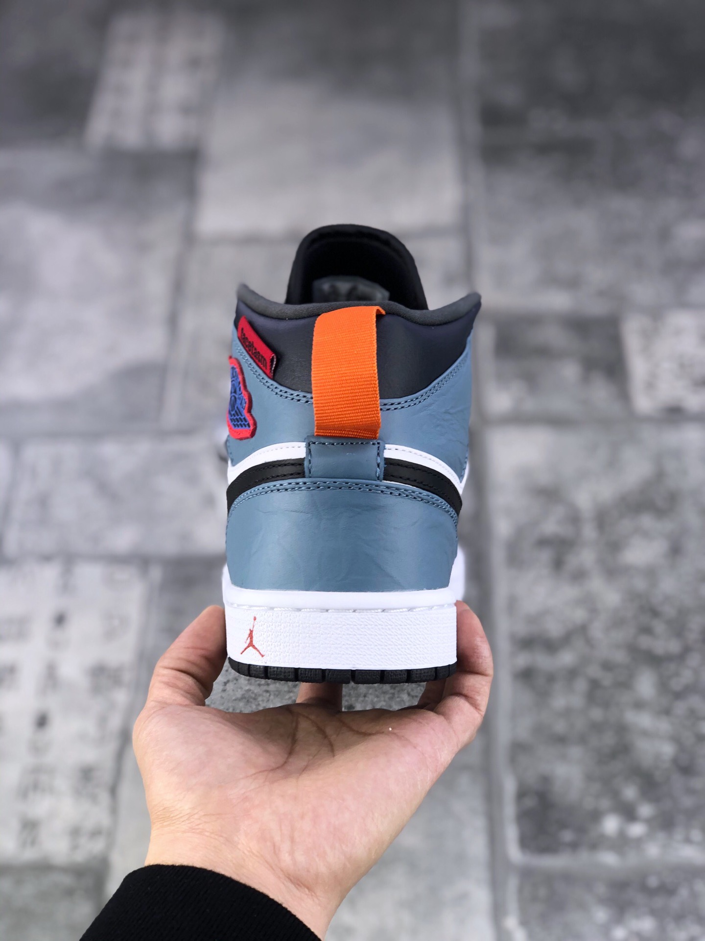 130 真标半码 Facetasm x Air Jordan 1Mid“Fearless”雾霾蓝 CK5665-062