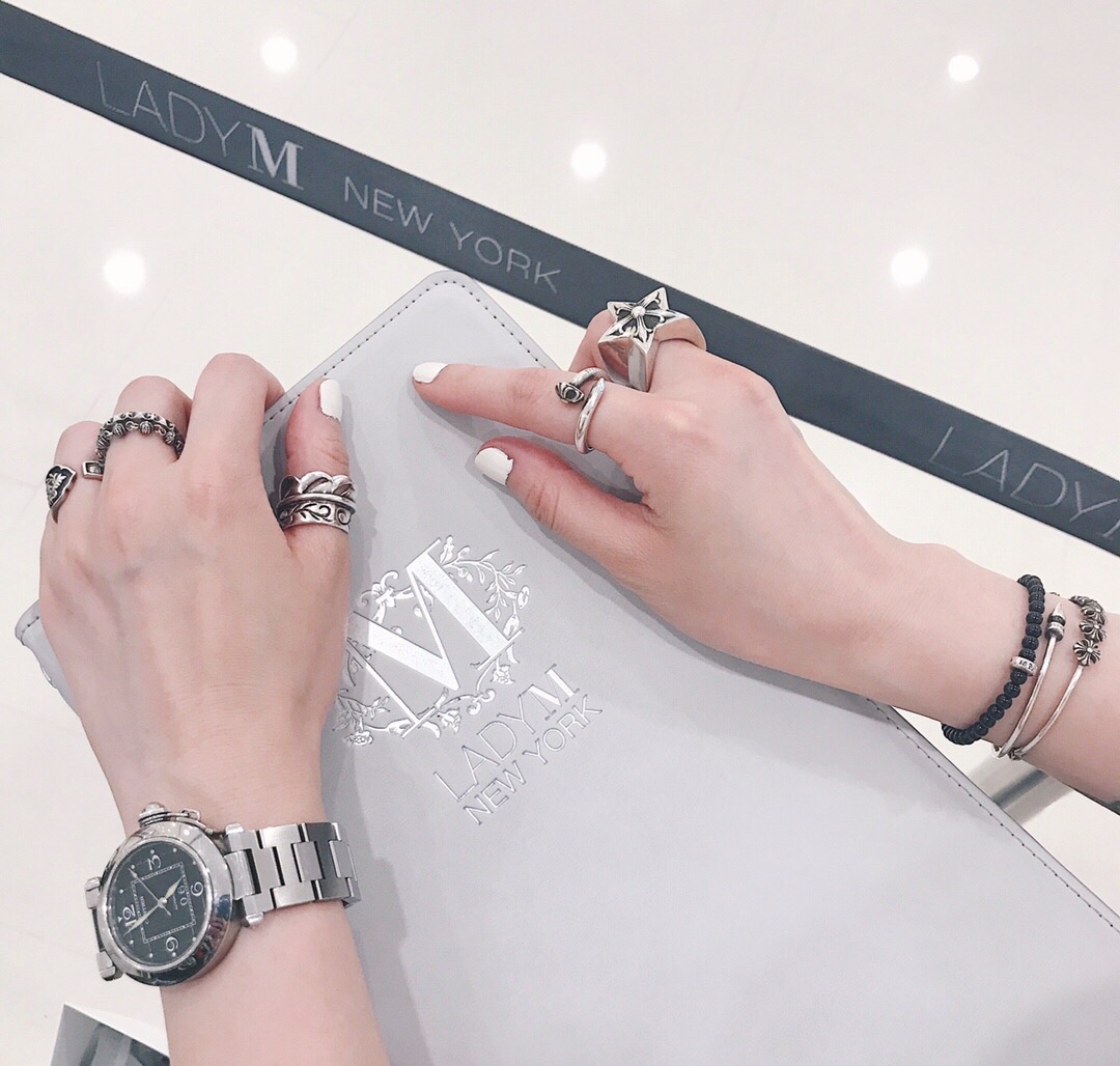 Chrome Hearts chrome hearts 克罗心十字铆钉条戒