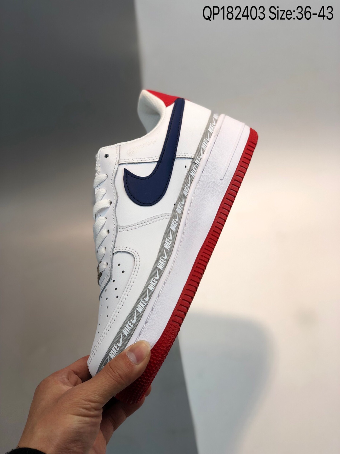 100  耐克Nike Air Force 1 Mid '07 空军一号低帮经典皮革板鞋QP182403
