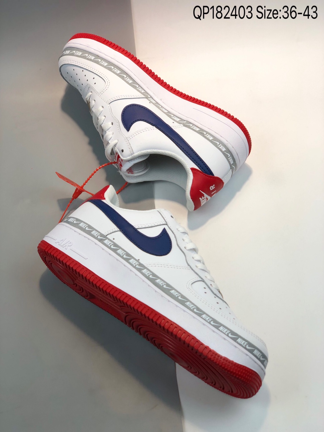 100  耐克Nike Air Force 1 Mid '07 空军一号低帮经典皮革板鞋QP182403