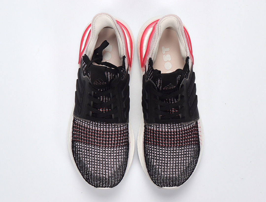 130（原价280） Adidas UltraBoost 19 F35238 黑浅粉 UB19 UB5.0真标原盒 原底原面 原装巴斯夫真爆Boost 马牌大底