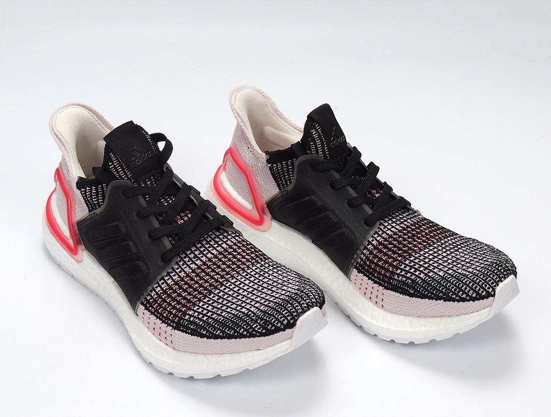 130（原价280） Adidas UltraBoost 19 F35238 黑浅粉 UB19 UB5.0真标原盒 原底原面 原装巴斯夫真爆Boost 马牌大底