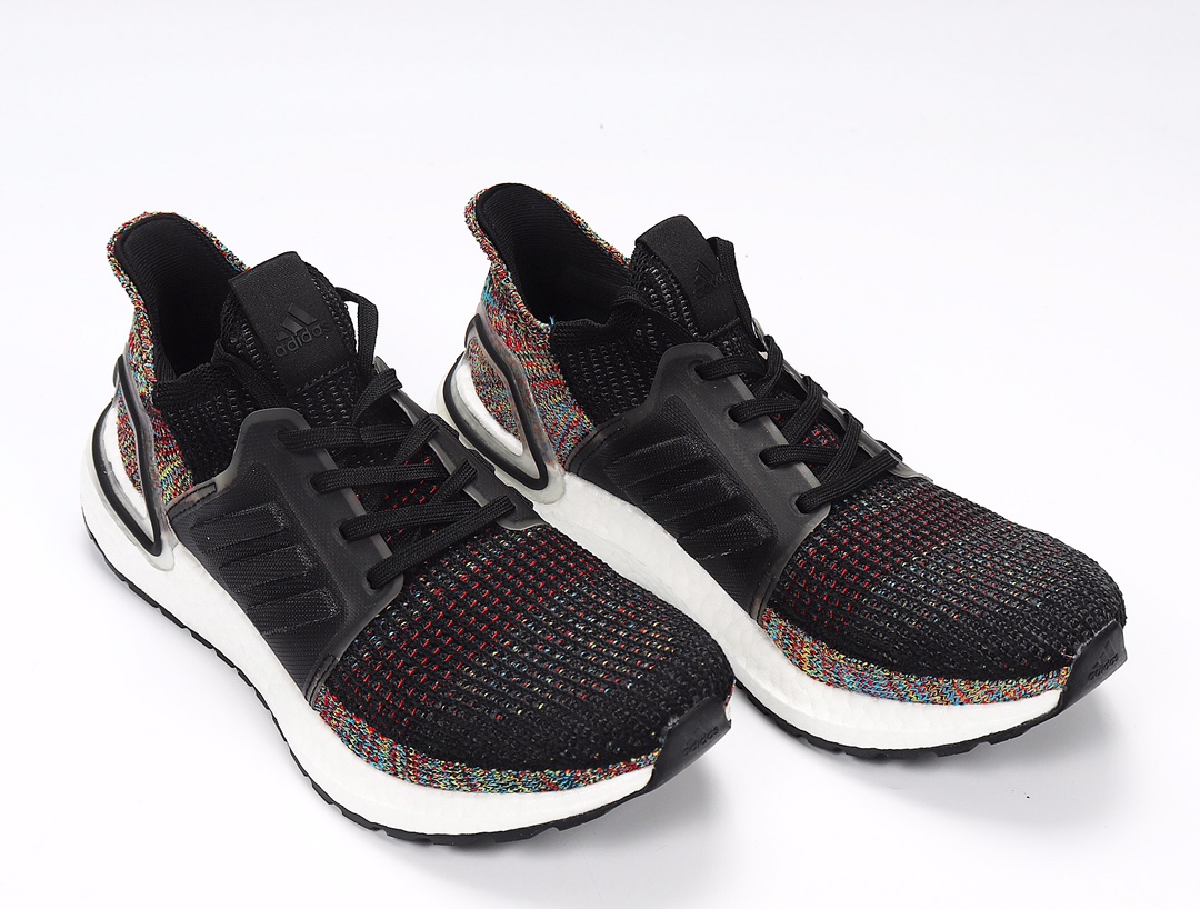 130（原价280） Adidas UltraBoost 19 F35238 黑七彩 UB19 UB5.0真标原盒 原底原面 原装巴斯夫真爆Boost