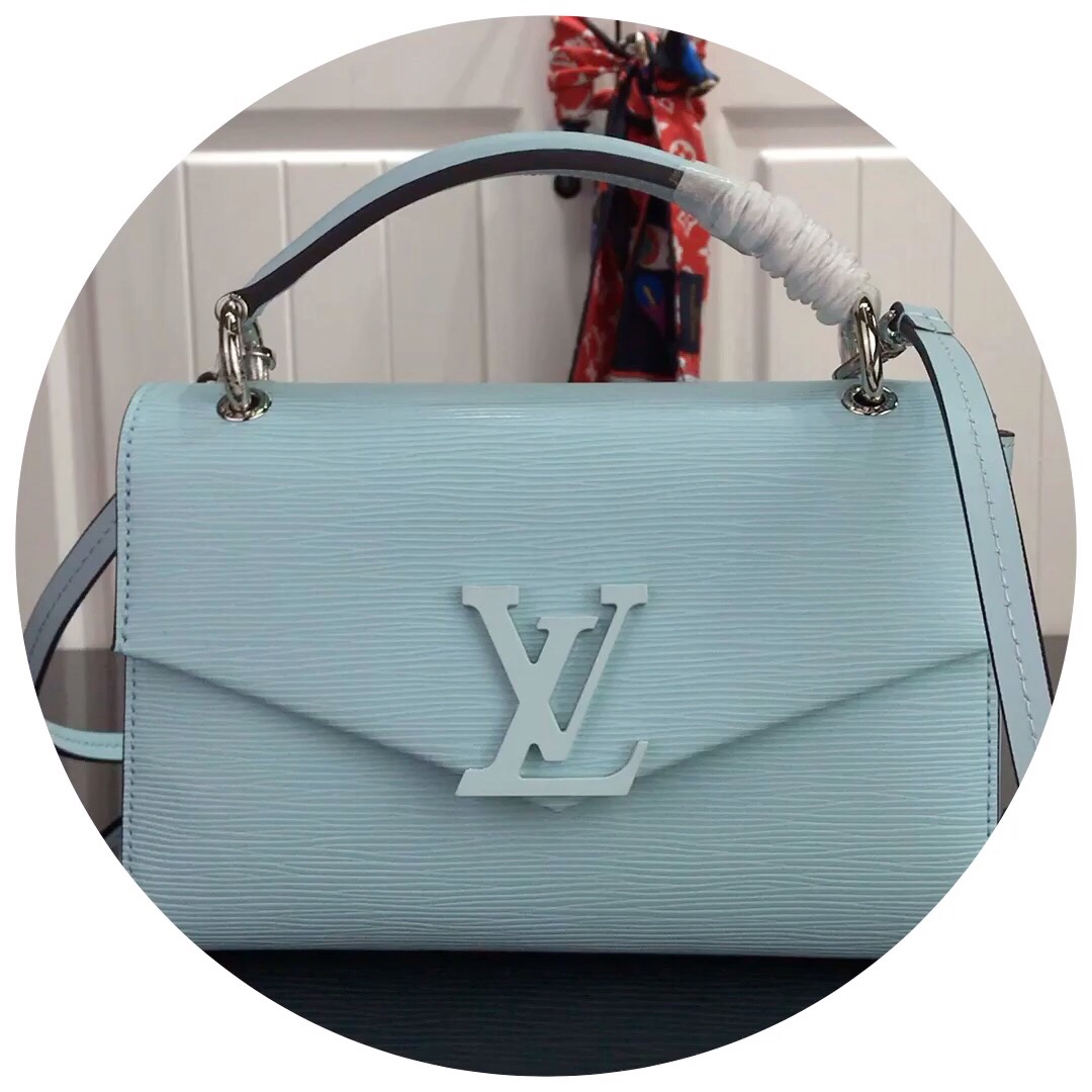 Louis Vuitton LV Grenelle Bags Handbags Blue Epi Pochette M55977