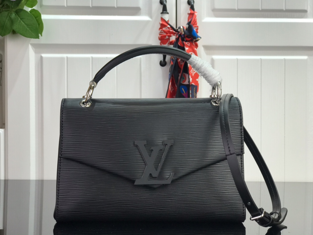 Cheap Replica
 Louis Vuitton LV Grenelle Bags Handbags Black Epi Pochette M55977