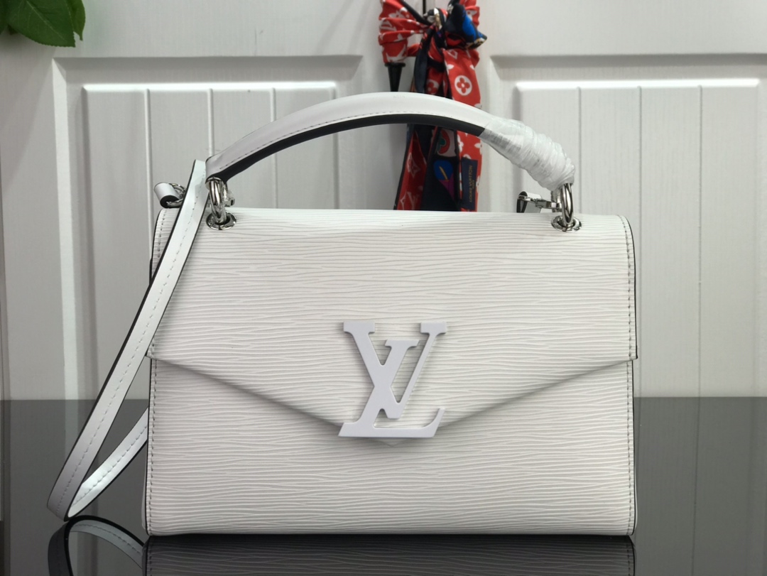 Louis Vuitton LV Grenelle Bags Handbags White Epi Pochette M55977