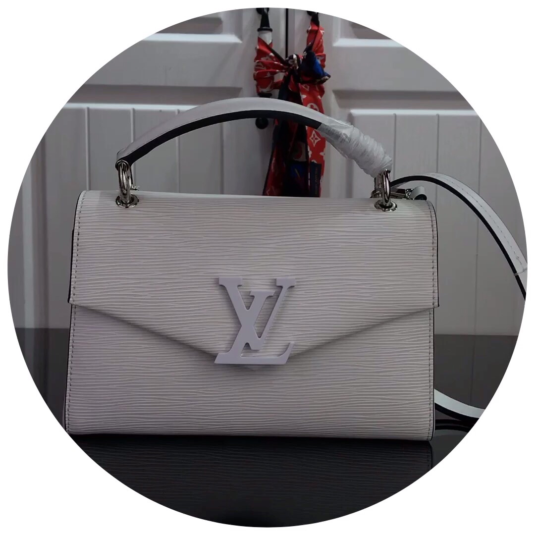 Good Quality Replica
 Louis Vuitton LV Grenelle Bags Handbags White Epi Pochette M55977