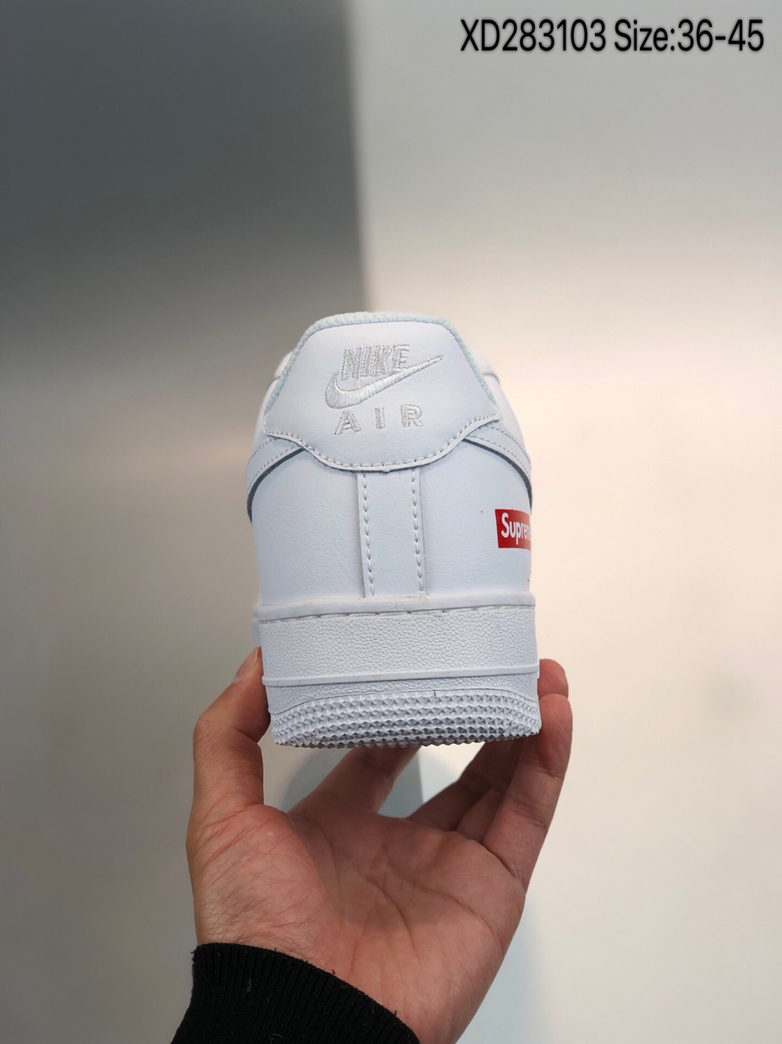 150 公司级头层 Supreme x Nike Air Force 1 '07 空军一号低帮 联名运动休闲板鞋 CU9225-100