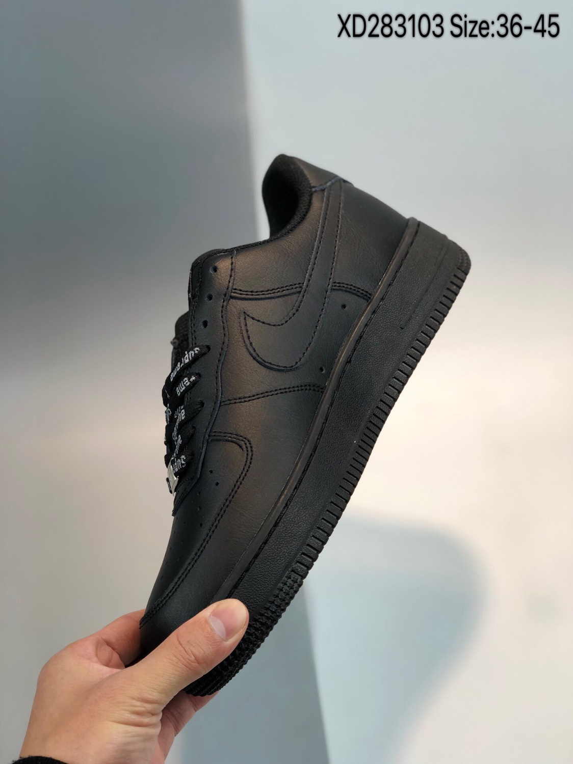 150 公司级头层 Supreme x Nike Air Force 1 '07 空军一号低帮 联名运动休闲板鞋 CU9225-100