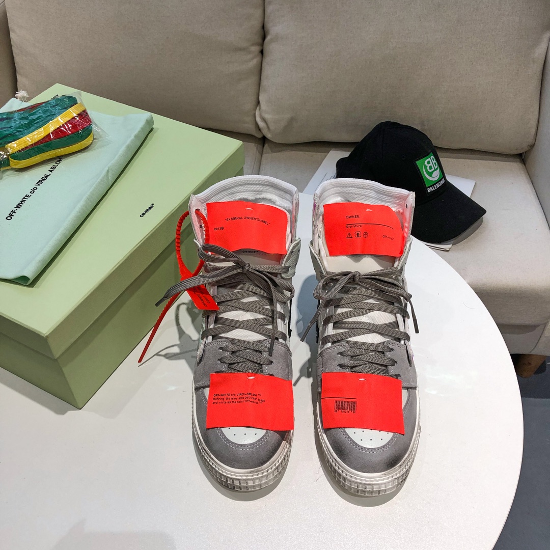 OFF-WHITE 18fw Sneakers Low 3.0 OW High-Top Unisex Sneakers – Size 39-45