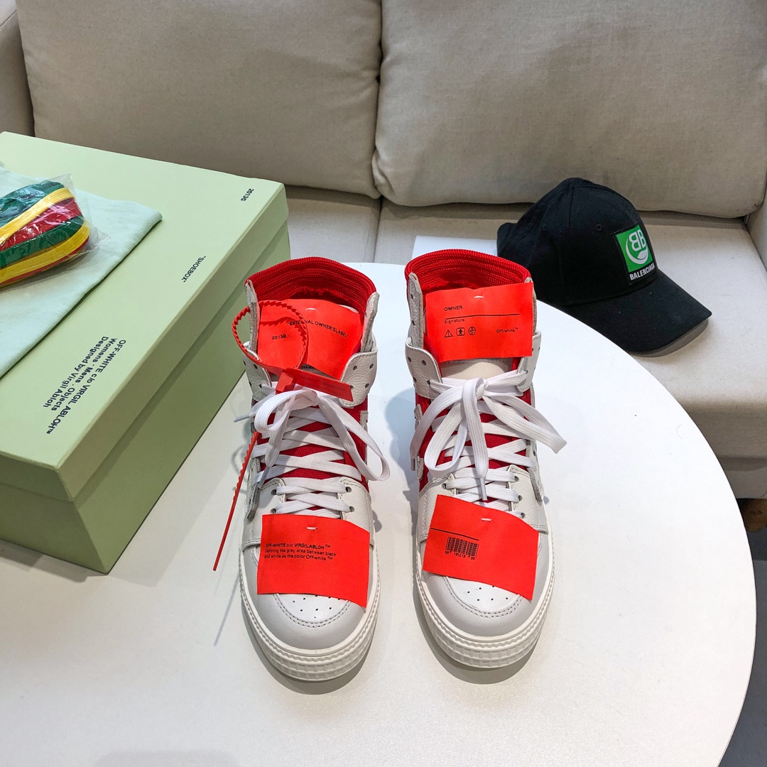 Off-White 18fw Sneakers Low 3.0 OW High-Top Fashion Sneakers for Men and Women