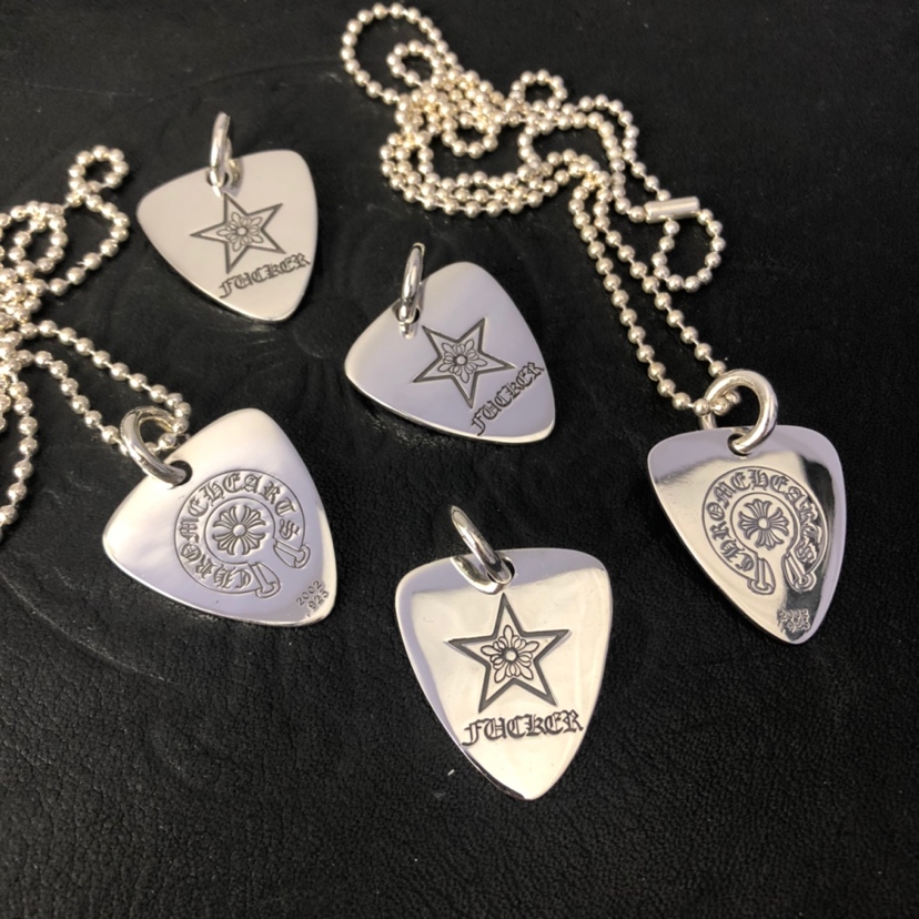 Chrome Hearts Chrome hearts 克罗心 五角星吉他拨片项链
