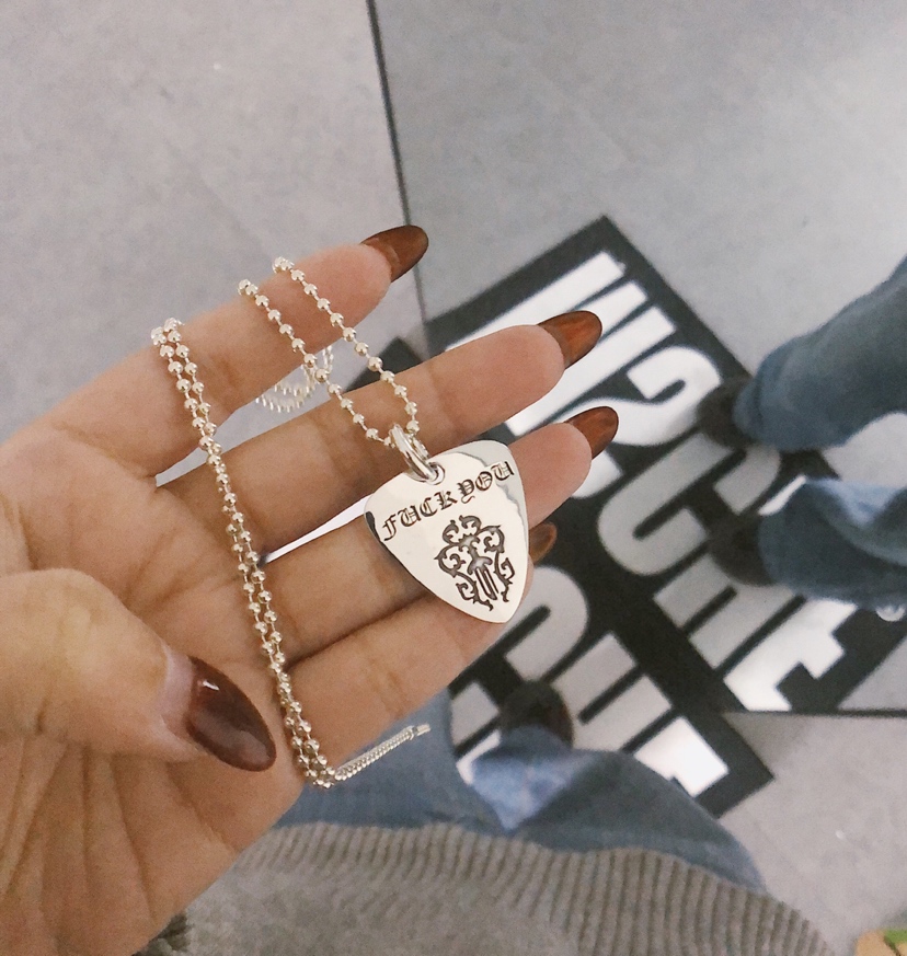 Chrome Hearts Chrome hearts 克罗心 宝剑吉他拨片项链