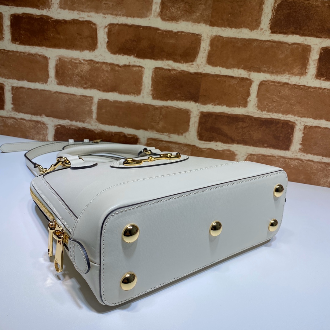 GUCCI古驰马衔扣1955系列小号手提包621220