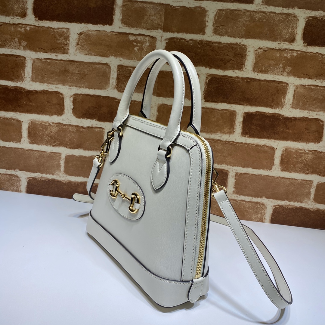 GUCCI古驰马衔扣1955系列小号手提包621220