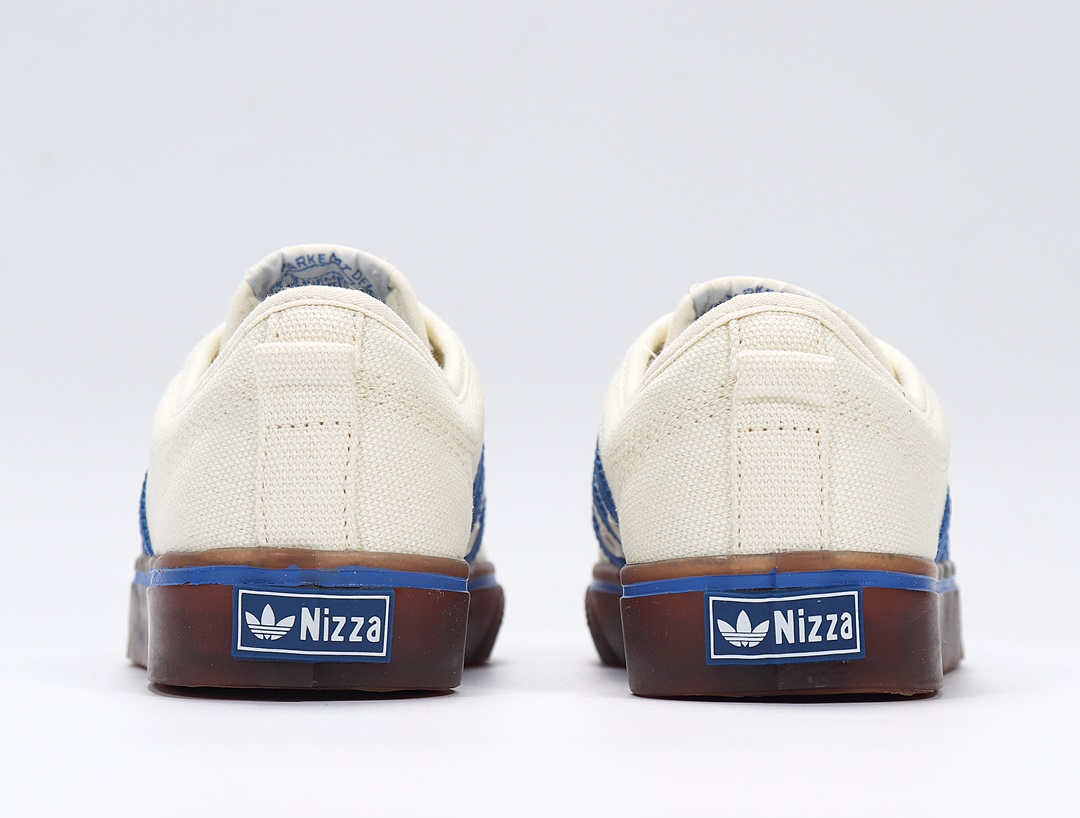 100 Adidas NIZZA 校园帆布板鞋懒人一脚蹬 DA9331
