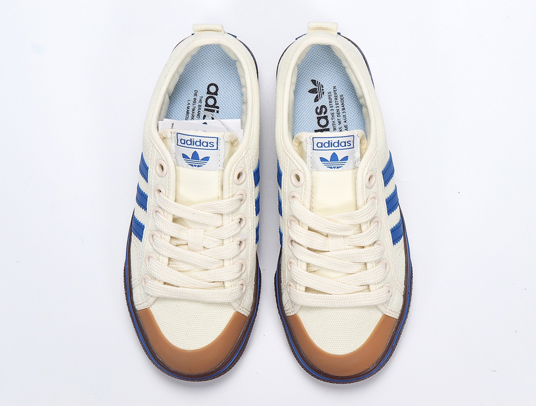 100 Adidas NIZZA 校园帆布板鞋懒人一脚蹬 DA9331