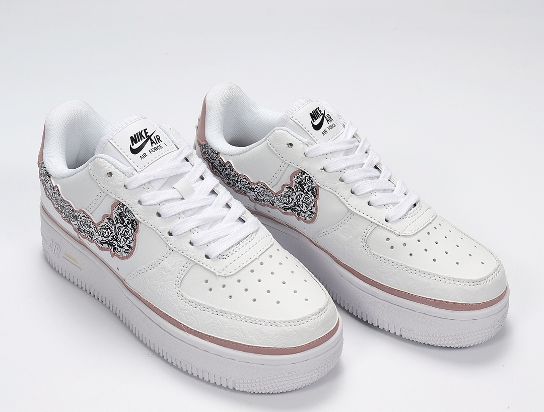 130  Nike Air Force 1 CV2591-100 玫瑰花蕾 慈善 AF1 空军一号 正确版型 真内置气垫 小红书平台专供 市面最高版本