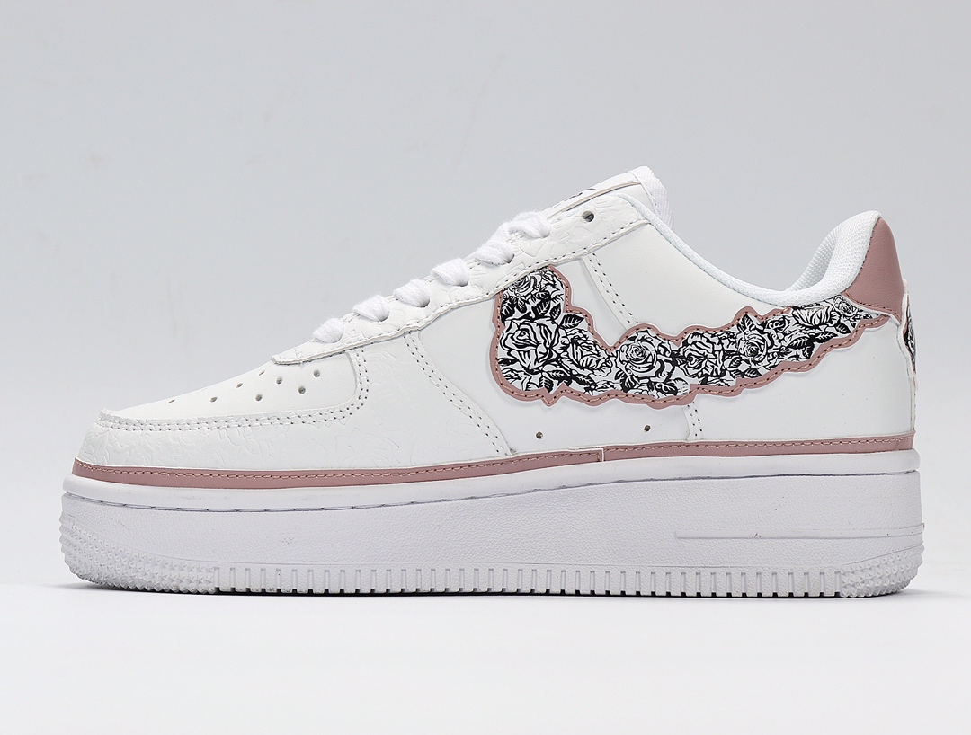 130  Nike Air Force 1 CV2591-100 玫瑰花蕾 慈善 AF1 空军一号 正确版型 真内置气垫 小红书平台专供 市面最高版本