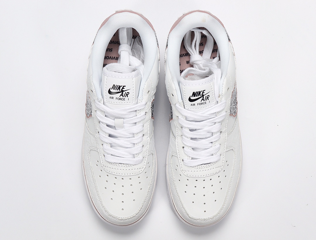 130  Nike Air Force 1 CV2591-100 玫瑰花蕾 慈善 AF1 空军一号 正确版型 真内置气垫 小红书平台专供 市面最高版本