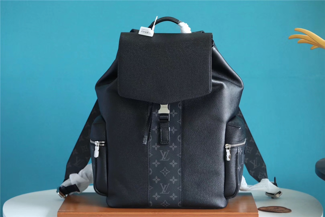 Louis Vuitton LV Outdoor Bags Backpack Black Men Monogram Canvas Vintage