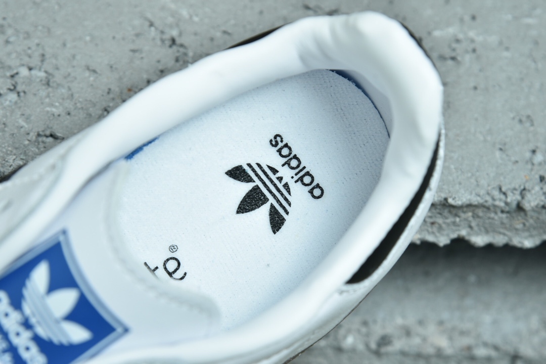 170 三叶草adidas Originals Samba OG桑巴舞系列绅士德训足球百搭皮革板鞋“皮革白灰黑焦糖底”B75806