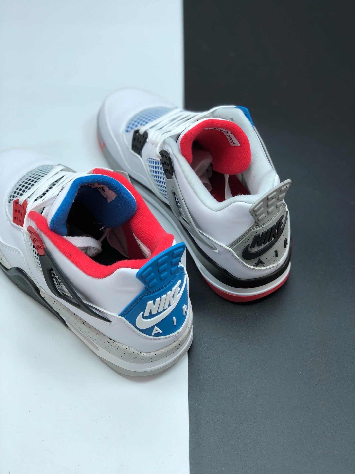 130 CI1184-146  Air Jordan 4 “What The” 乔丹4代红蓝鸳鸯  将每双经典 OG 的配色元素集于一身