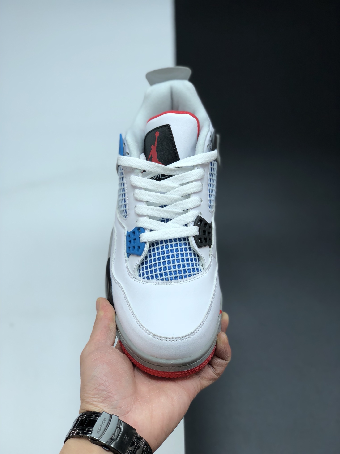 130 CI1184-146  Air Jordan 4 “What The” 乔丹4代红蓝鸳鸯  将每双经典 OG 的配色元素集于一身