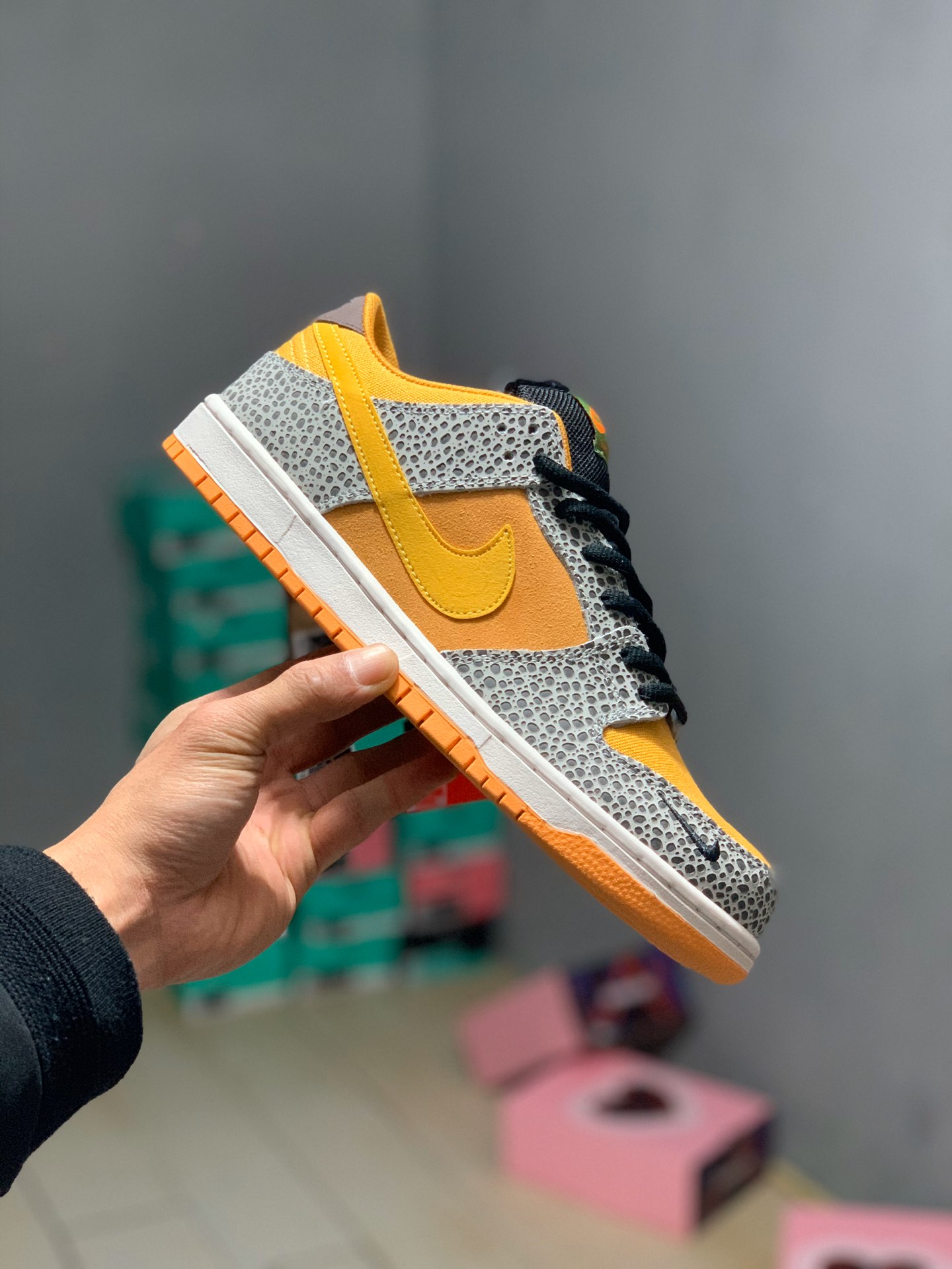 160 高品原盒原标  NIKE DUNK LOW Safari2020石斑爆裂纹鸳鸯钩 CD2563-002