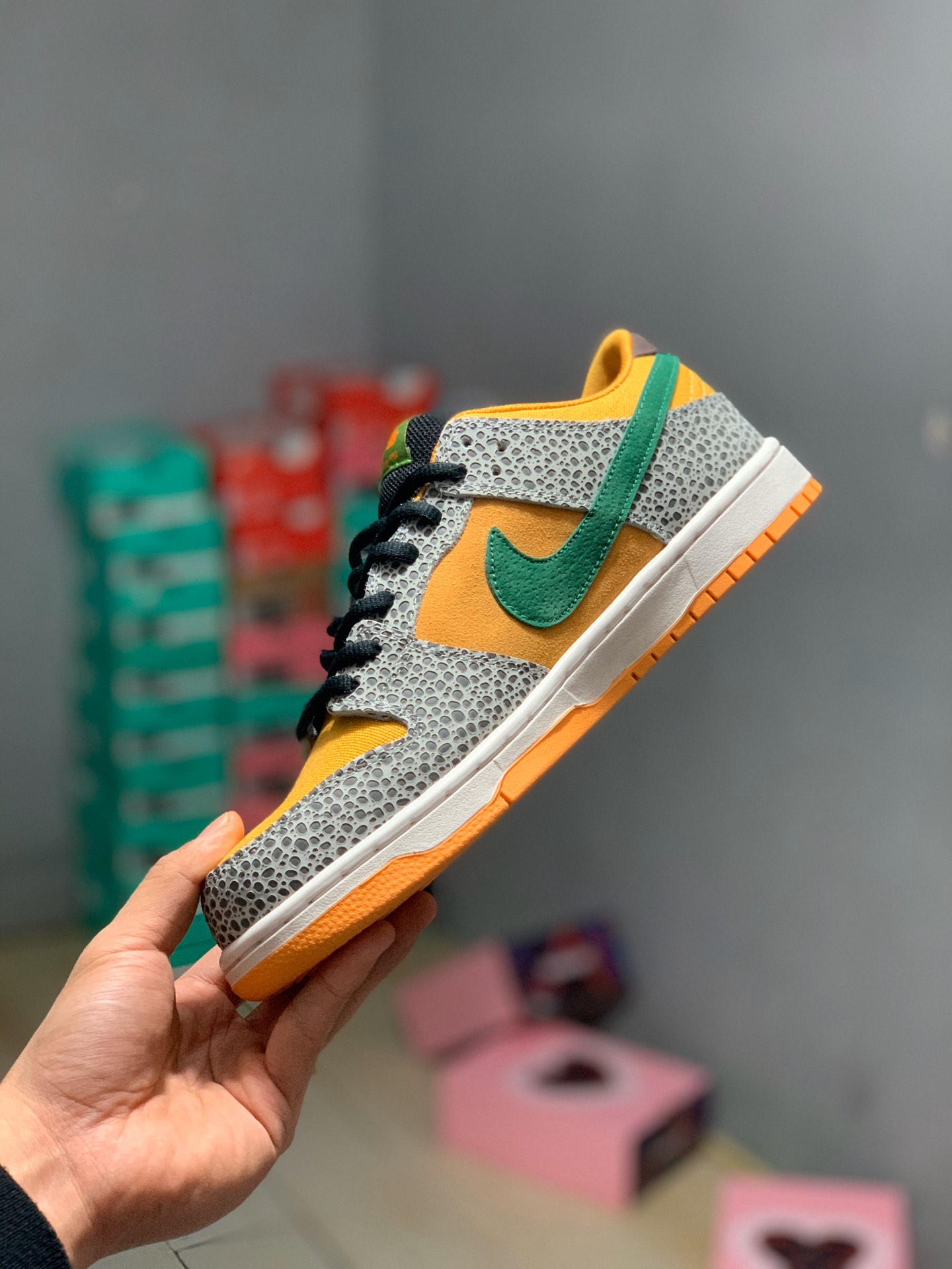 160 高品原盒原标  NIKE DUNK LOW Safari2020石斑爆裂纹鸳鸯钩 CD2563-002