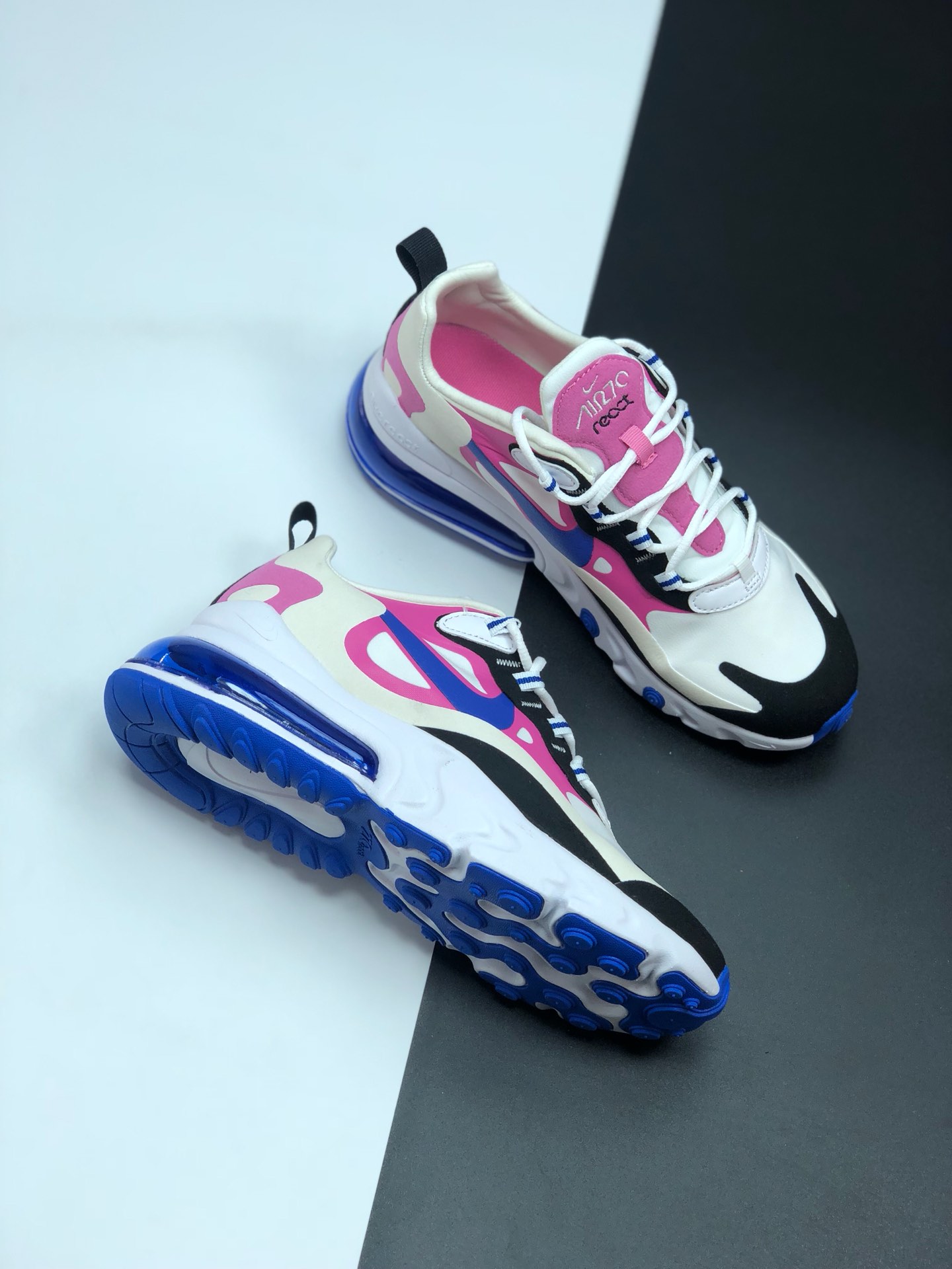 150 耐克 Nike React Air Max 270 系列 机能半气垫跑步鞋 CI3866-002