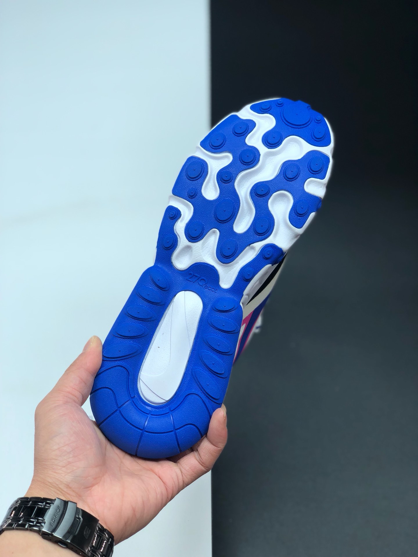 150 耐克 Nike React Air Max 270 系列 机能半气垫跑步鞋 CI3866-002