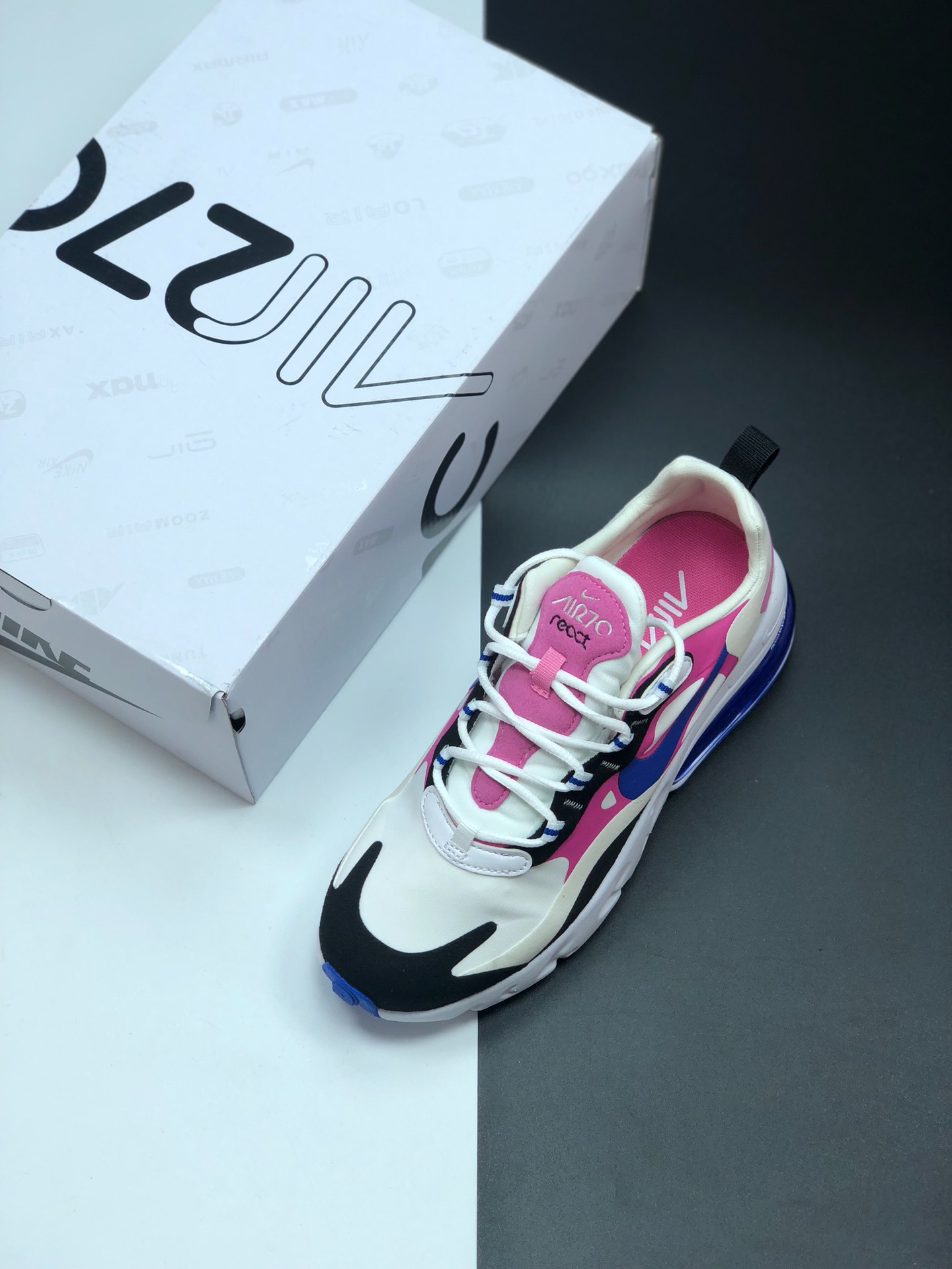 150 耐克 Nike React Air Max 270 系列 机能半气垫跑步鞋 CI3866-002