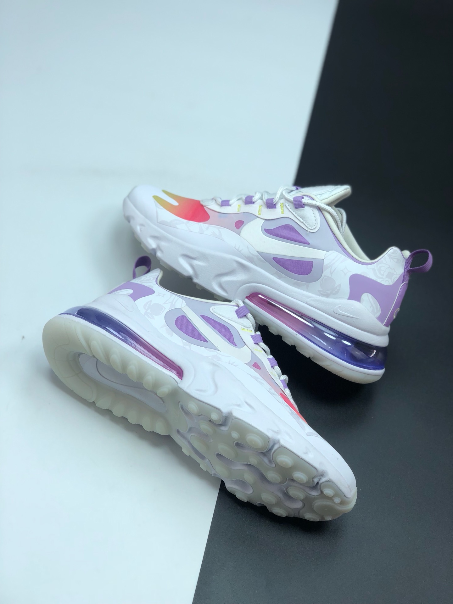 150 耐克 Nike React Air Max 270 系列 机能半气垫跑步鞋 CI3866-002