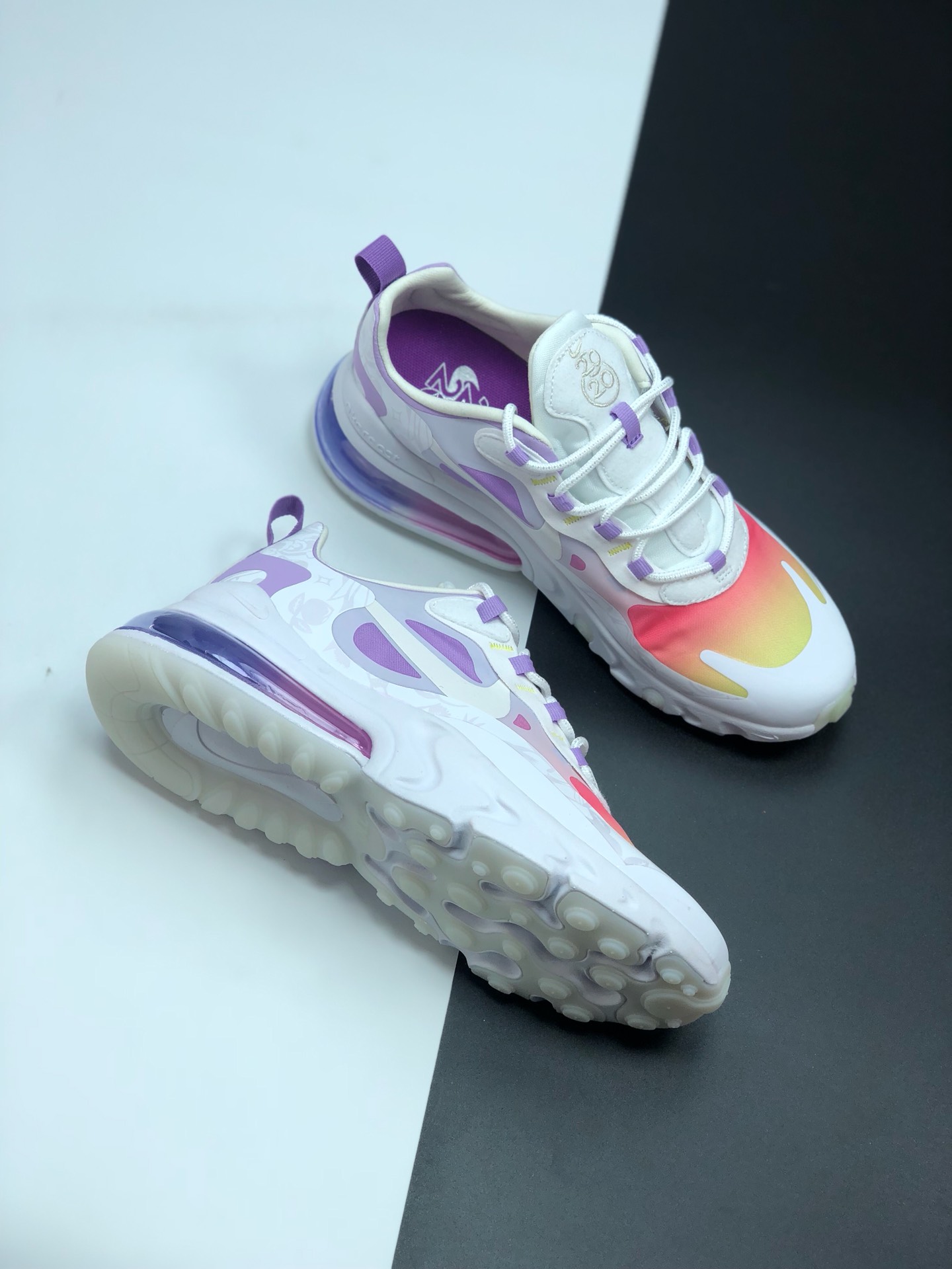 150 耐克 Nike React Air Max 270 系列 机能半气垫跑步鞋 CI3866-002