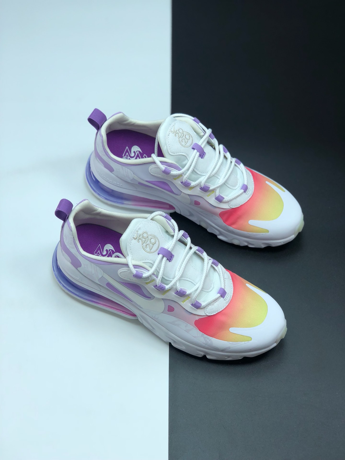 150 耐克 Nike React Air Max 270 系列 机能半气垫跑步鞋 CI3866-002