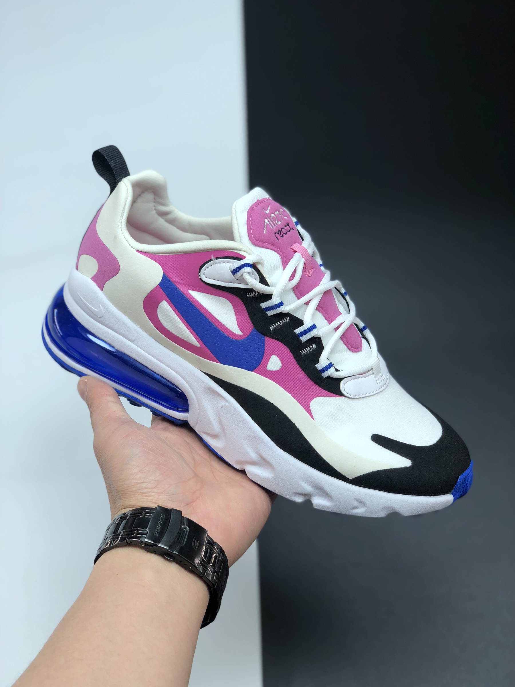 150 耐克 Nike React Air Max 270 系列 机能半气垫跑步鞋 CI3866-002