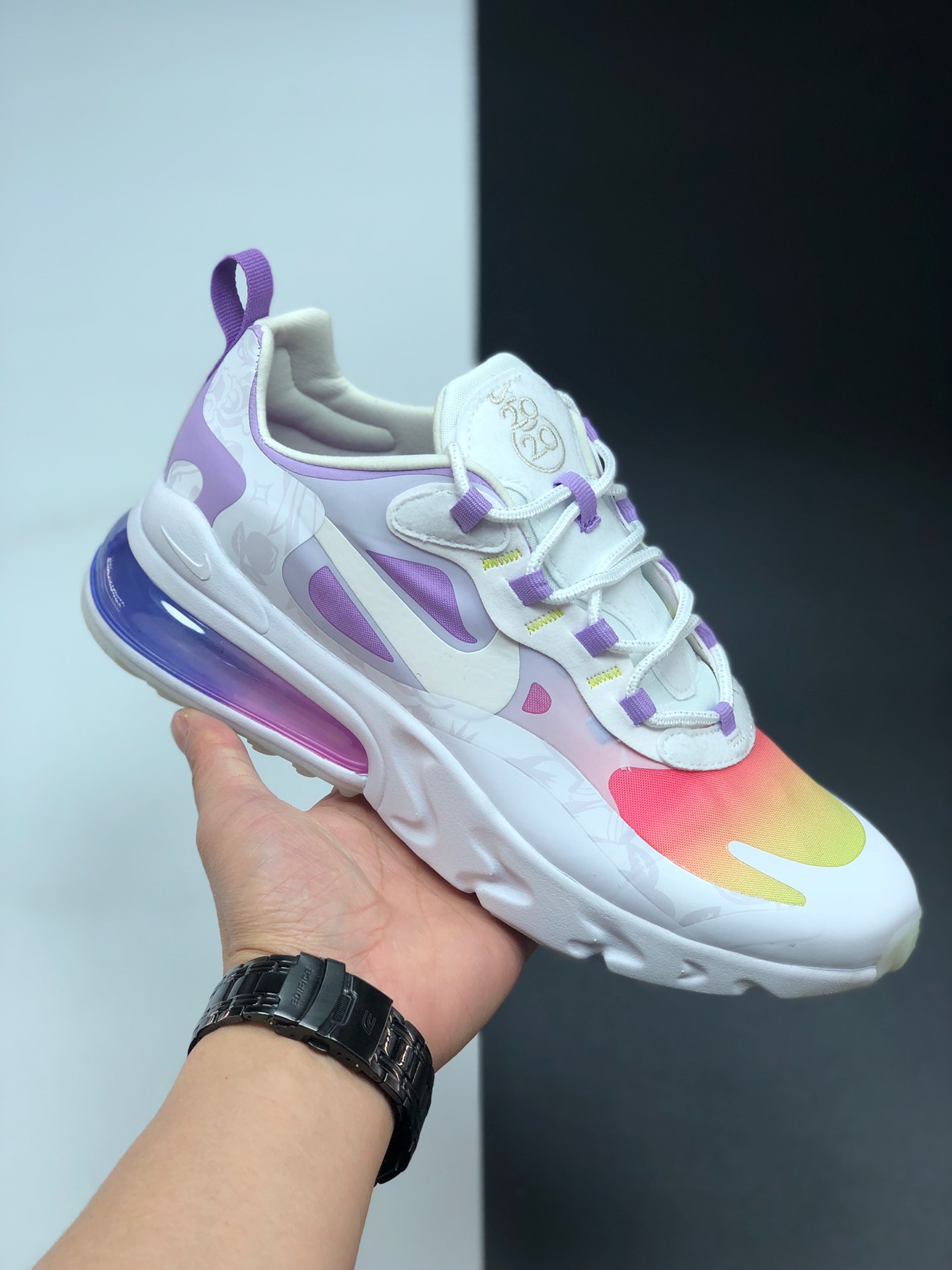150 耐克 Nike React Air Max 270 系列 机能半气垫跑步鞋 CI3866-002
