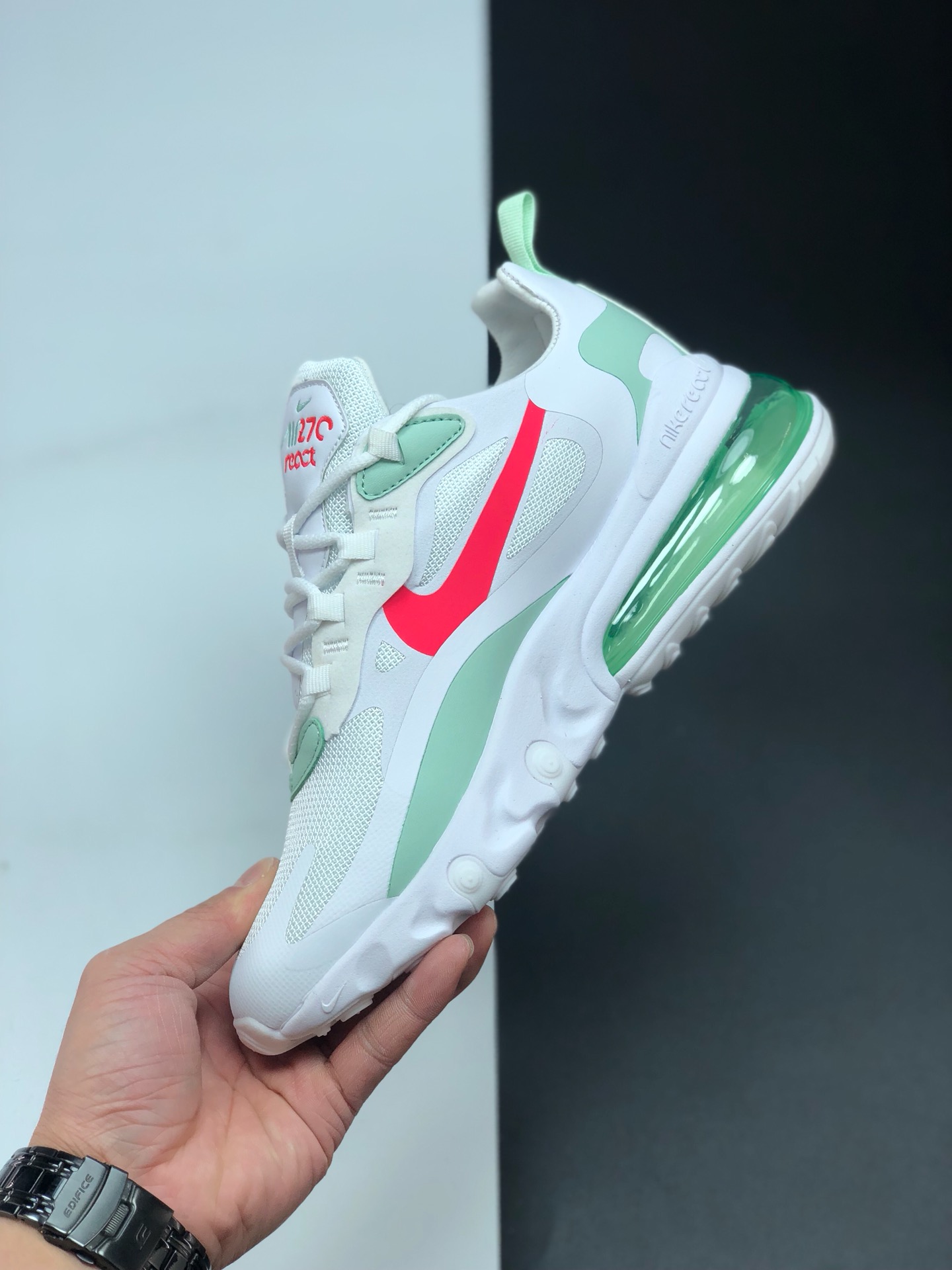 150 耐克 Nike React Air Max 270 系列 机能半气垫跑步鞋 CI3866-002