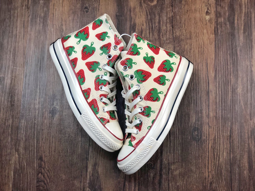 99 CONVERSE Chuck Taylor 1970S  小草莓定制 经典三星标 正确软底蓝底