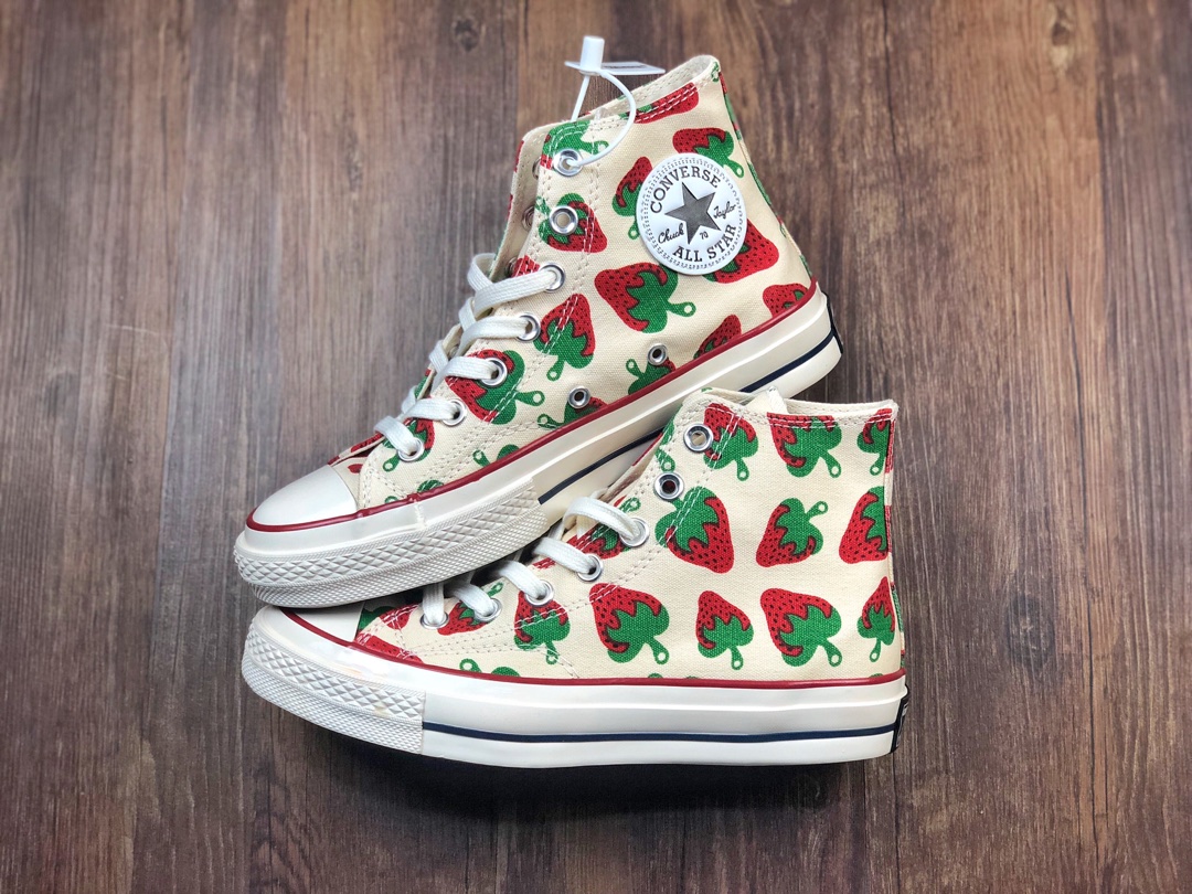 99 CONVERSE Chuck Taylor 1970S  小草莓定制 经典三星标 正确软底蓝底