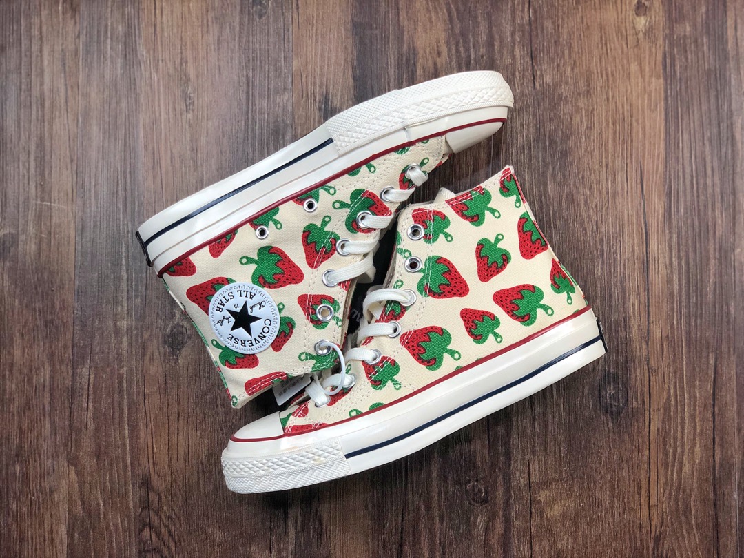 99 CONVERSE Chuck Taylor 1970S  小草莓定制 经典三星标 正确软底蓝底