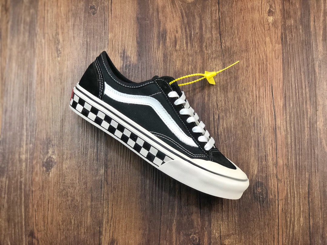 140 日系限定！黑白棋盘杀人鲸！ Vans Style 36 Decon SF 万斯黑白棋盘格半月包头杀人鲸硫化板鞋