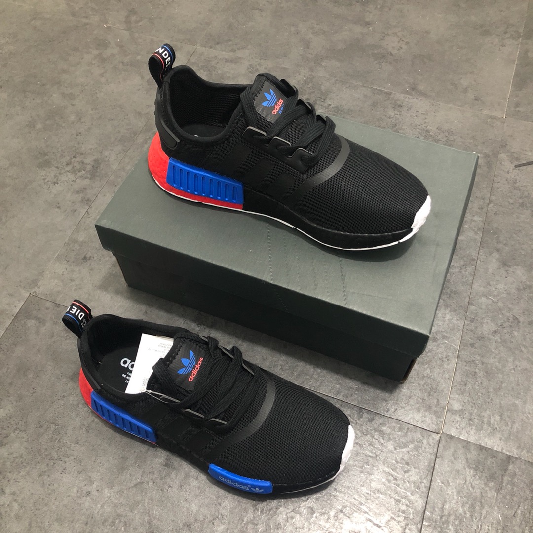 230 公司级巴斯夫阿迪达斯 Adidas NMD R-1 街头风经典百搭跑步鞋  FX4355