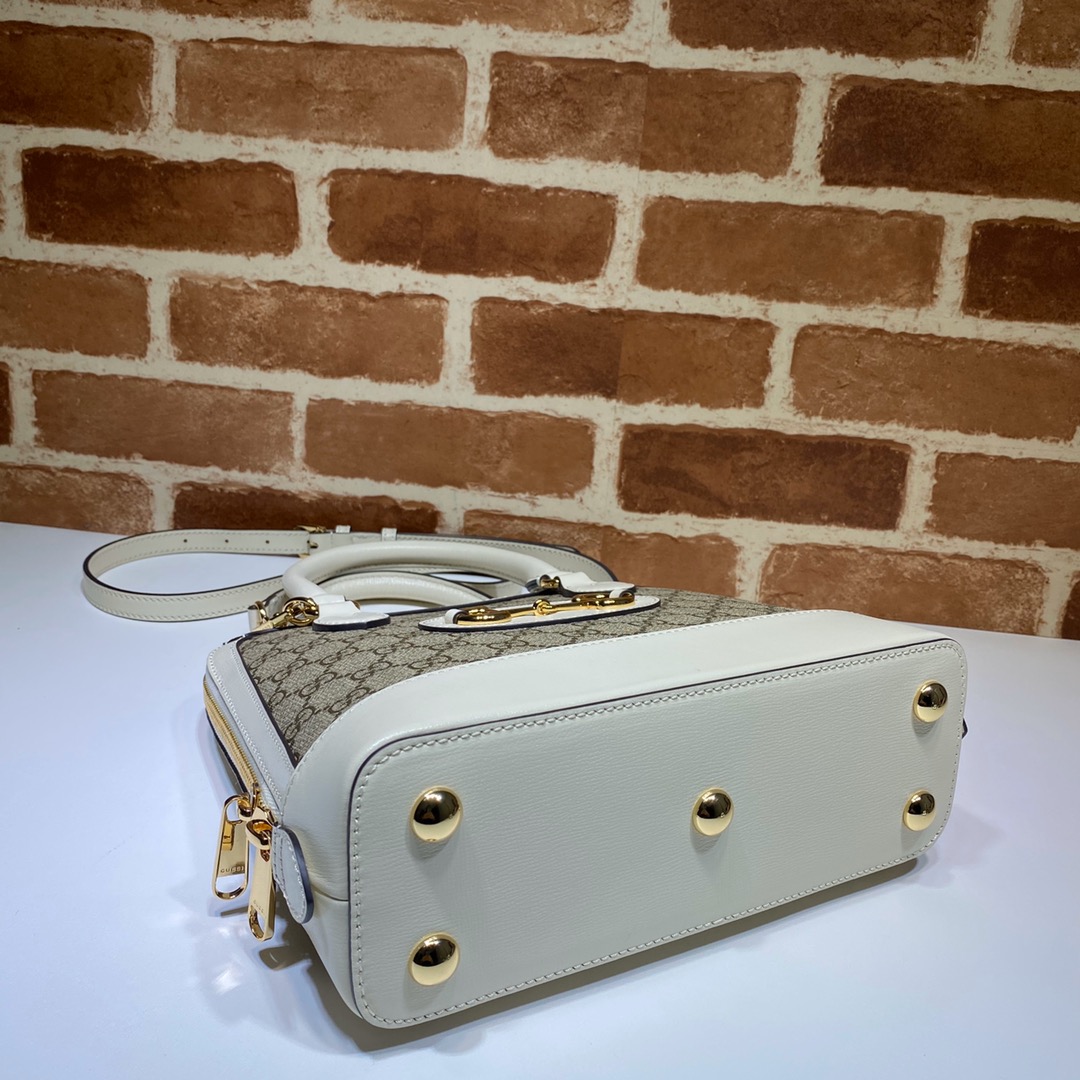 GUCCI古驰马衔扣1955系列小号手提包621220