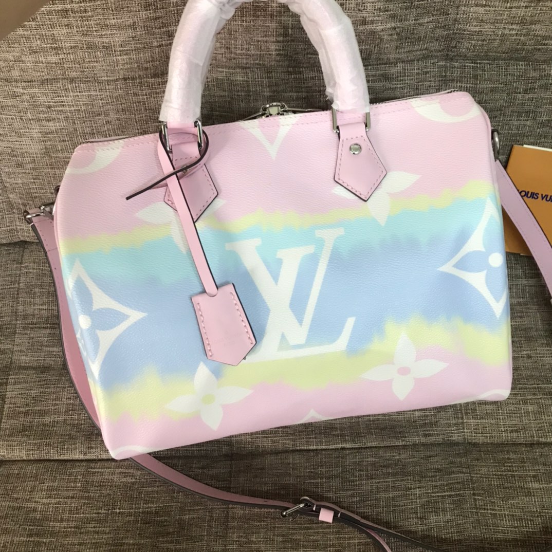 Louis Vuitton LV Speedy Bags Handbags Pink Monogram Canvas M45123