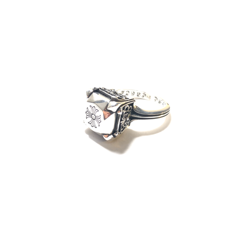 Chrome Hearts 开版 认准独家拍摄 （MZ）Chrome hearts 克罗心蝴蝶花钻石切面戒指